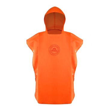 Mikrofiber Junior håndklæde poncho - 2-5 år - Orange